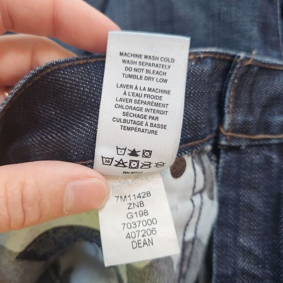 Lucky Brand Dean Dark Wash Straight Leg Denim Jeans Men's 36 x 32 - Picture 11 of 11